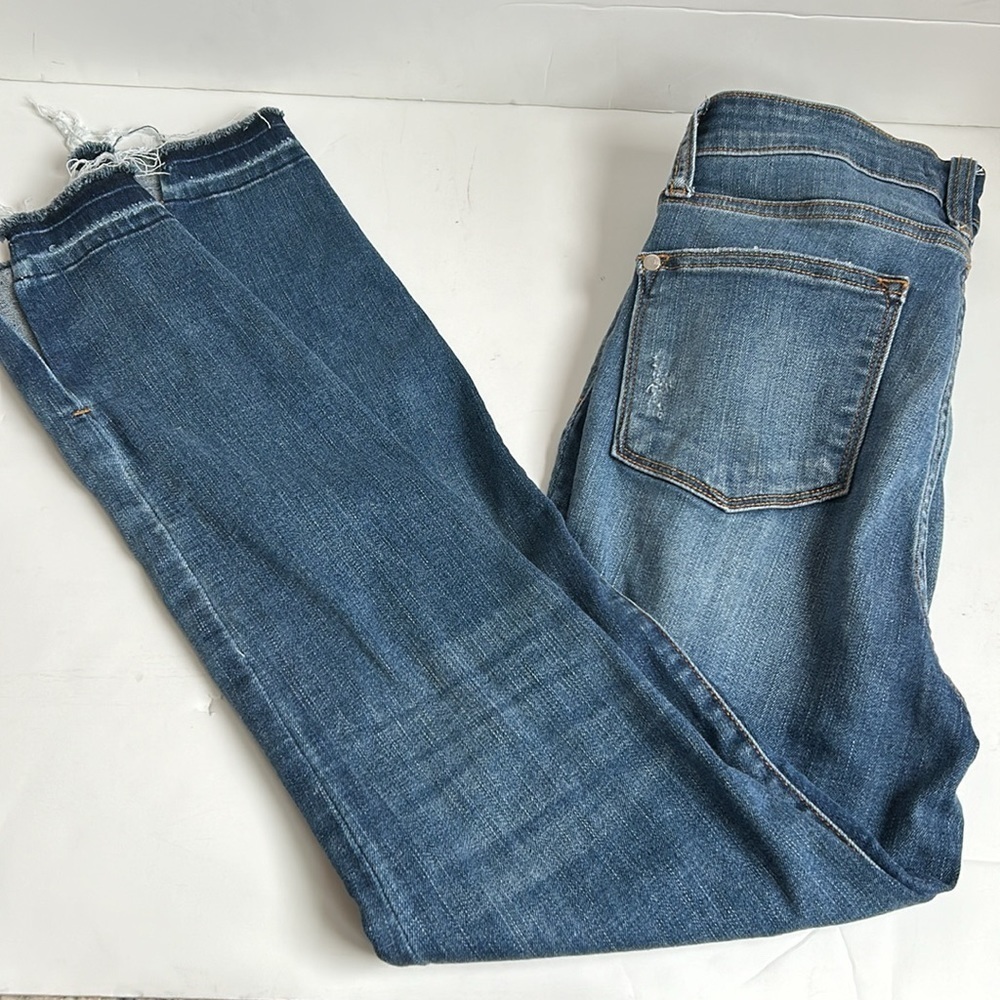 Judy Blue Sharon High Rise Released Hem Skinny blue jean zip closure - Picture 13 of 15